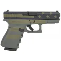 Glock G27 Gen4 Subcompact .40 S&W Pistol, 3.43" Barrel, Operator Flag Cerakote, 9+1 Round, Modular Backstrap, Safe Action Trigger
