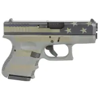 Glock G27 Gen5 Subcompact 40 S&W 3.43" 9+1 Round Pistol with Operator Flag Cerakote Frame & Slide, Modular Backstrap, Safe Action Trigger