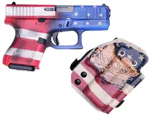 Glock G26 Gen 5 9mm, 3.43" Barrel, Constitutional Carry Flag, (3) 10-Round Mags
