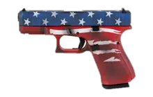 Glock 19 Gen 5 Compact 9MM 15RD Red/White/Blue Flag Edition