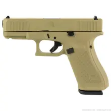 Glock 45 Gen5 Compact 9mm Coyote Tan with 4.02" Barrel and 17-Rounds 3 Mags