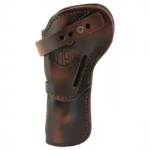 1791 Vintage Brown Leather Single Action Revolver Holster, 5.5" OWB Ambidextrous