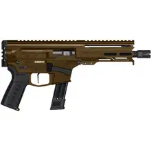 CMMG Dissent MK17 9MM 6.5" AR-Style Pistol, Midnight Bronze Cerakote - 92A682CMB