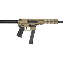 CMMG Banshee MKGS 9MM 8" 33RD AR-15 Pistol - Coyote Tan