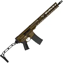 CMMG Dissent MK4 Rifle, 300 AAC Blackout, 16" Barrel, 30RD, Bronze, Folding Stock, Semi-Auto