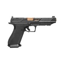 Shadow Systems DR920L Elite 9mm 5.31" Black/Bronze Pistol with 10+1 Rounds, Unthreaded Fluted Barrel, and Optic SS-2055