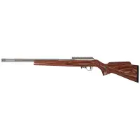 Volquartsen Deluxe 17HMR SA RFL SS with Brown Laminated Sporter Stock
