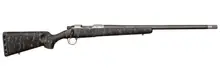 Christensen Arms Ridgeline .270 Win Bolt Action Rifle, 24" Carbon Fiber/Threaded Barrel, Tungsten Gray Cerakote, Black with Gray Webbing Stock - CA10299-E14411