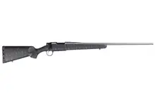 Christensen Arms Mesa Bolt-Action Rifle - 28 Nosler, 26" Threaded Barrel, Tungsten Gray Cerakote, Black with Gray Webbing