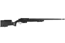 Christensen Arms BA Tactical 6.5 PRC 26" Bolt-Action Rifle with Carbon Fiber Barrel, Black Nitride Finish and Gray Webbing Stock - 8010400100