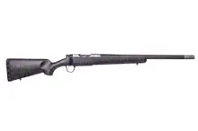 Christensen Arms Ridgeline 6.5 Creedmoor Bolt Action Rifle, 20" Carbon Fiber/Threaded Barrel, Black with Gray Webbing, 4+1 Rounds - 801-06040-01