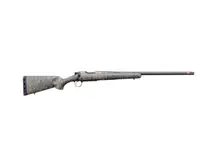 Christensen Arms Ridgeline 6.5 Creedmoor Bolt Action Rifle - 24" Carbon Fiber/Threaded Barrel, Burnt Bronze Cerakote, Green with Black/Tan Webbing Stock