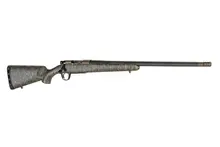 Christensen Arms Ridgeline 6.5-284 Norma Bolt-Action Rifle with 26" Carbon Fiber/Threaded Barrel, Burnt Bronze Cerakote, Green with Black/Tan Webbing Stock
