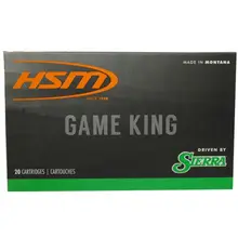 HSM 30-30 WIN Pro Hunter 150GR Sierra Game King Ammunition, 20 Rounds