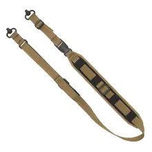 GROVTEC QS 2-POINT SENTINEL SLING WITH HEAVY DUTY PUSH BUTTON QD SWIVELS COYOTE BROWN