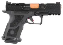 ZEV Technologies OZ9C Elite Compact 9MM Pistol with Bronze Barrel and Black Polymer Grip
