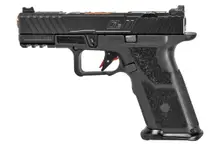 ZEV Technologies OZ9 Compact 9mm Luger Pistol with 17+1 Capacity, Black X Polymer Grip, and Bronze Barrel