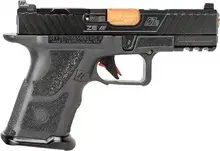 ZEV Technologies OZ9C Elite Hyper-Comp 9mm Black/Bronze Pistol with 10rd Mag