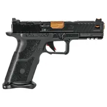 ZEV Technologies OZ9 Elite Standard 9mm Handgun, Black with Bronze 4.5" Barrel, No Magazine