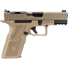 ZEV Technologies OZ9 V2 Combat 9mm Luger Pistol with Compact Slide X Grip, FDE, 15RD Magazine