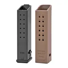 Kriss USA Vector Glock 20 Magazine Extension Kit, +18 Round Capacity, 10mm Auto, Polymer, Flat Dark Earth, 3-Pack