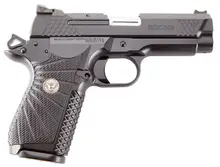 Wilson Combat 1911 EDC X9 9mm Semi-Automatic Pistol with 4" Barrel and 15-Round Capacity, Black Armor-Tuff Finish and G10 Grip