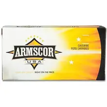 ARMSCOR USA 45 Colt Cowboy Action Ammo, 255 Grain Lead Flat Point, 50 Rounds per Box