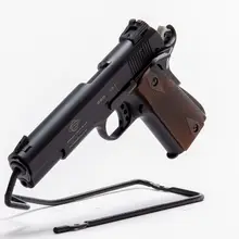 GSG American Tactical 1911 .22LR Semi-Auto Pistol, 5" Threaded Barrel, 10-Round, Black Anodized with Walnut Grip