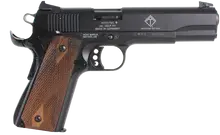 ATI GSG M1911 CA Compliant Semi-Automatic Pistol, .22LR, 5" Barrel, 10+1 Rounds, Black Hardcoat Anodized, Walnut Grip
