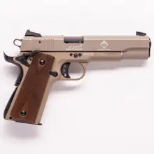 ATI GSG M1911 Semi-Automatic Pistol, .22LR, 5" Threaded Barrel, 10+1 Rounds, Tan with Walnut Grip