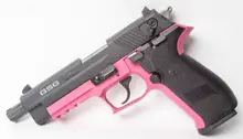GSG Firefly 22LR Pistol with 4.9" Threaded Barrel, 10-Round Capacity, Pink/Black Polymer Frame