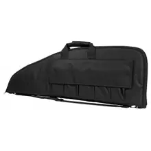 NCStar VISM 38"x13" Padded Synthetic Rifle Case with Double Zippers and ID Holder, Black Finish