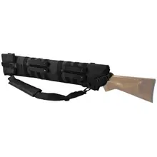 NCStar VISM Tactical Shotgun Scabbard, MOLLE Compatible, Nylon Black with Adjustable Retention Strap - CVSCB2917B