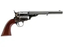 "Cimarron 1872 Open Top Army Revolver, .38 Special, 7.5" Barrel, 6-Round, Color Case Hardened, Blued, Walnut Grip"