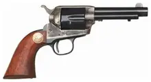 Cimarron Model P Junior Revolver, .38 Special, 4.75" Barrel, 6-Round, Case Hardened Blue Finish, Walnut Grip