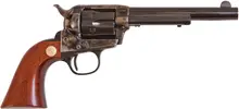 Cimarron Firearms Model P Jr .38 Special Revolver, 5.5" Barrel, 6 Rounds, Case Hardened, Blued, Walnut Grip - CA987