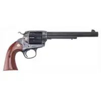 Cimarron Bisley SAA .45LC Single Action Revolver, 7.5" Barrel, 6 Rounds, Case Hardened Frame, Blued Finish, Walnut Grips