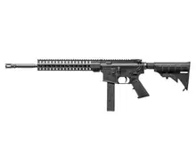 CMMG MK9 T 9MM 90A1A64 Semi-Automatic Rifle with 16" Barrel, 32 Rounds, Collapsible Stock, Keymod Handguard - Black