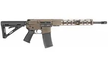 Diamondback DB15 AR Rifle, 223 Rem/5.56 NATO, 16" Barrel, 30+1 Round, Flat Dark Earth Cerakote, Adjustable Magpul MOE Carbine Stock, 12" M-LOK Rail, Black Magpul MOE Grip