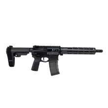 Faxon Firearms Ion Ultralight Forged AR15 Pistol - 5.56 NATO, 10.5" Nitrided Barrel, SBA3 Arm Brace, Black FX5500P