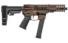 CMMG Banshee 300 MKG Pistol, .45 ACP, 5" Barrel, 13-Round, Midnight Bronze Cerakote, Magpul MOE Grip, 6-Position Ripbrace - 45A691C-MB