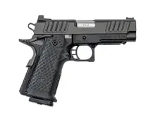 Staccato C2 9mm Compact Carry Pistol with 3.9" Stainless Bull Barrel, Dawson Fiber Optic Sights, Black - 16RD
