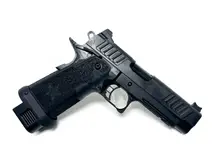 Staccato P Optics Ready 9mm Luger 4.4in Black Anodized Aluminum Alloy Pistol with Bull Tac Texture - 20+1 Rounds