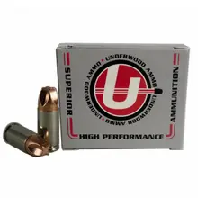 Underwood Ammo 9mm Luger +P+ Xtreme Defender 90gr Copper Monolithic Handgun Ammunition - 20 Round Box