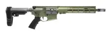 Geissele Super Duty AR-15 Semi-Auto Pistol 5.56 NATO/.223 Rem, 11.5" Nitride Barrel, Olive Drab Green