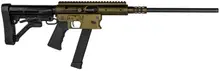 TNW Firearms Aero Survival Semi-Automatic Rifle, 9mm, 16" Barrel, 33 Rounds, Collapsible Stock, OD Green Finish