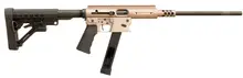 TNW Firearms Aero Survival 9mm Rifle, 16.25" Barrel, 33+1 Rounds, Collapsible Stock, Flat Dark Earth Finish