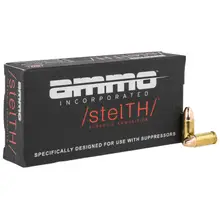 AMMO INC STELTH 9MM LUGER 147GR TMC SUBSONIC AMMUNITION 50 ROUNDS
