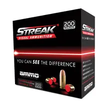 AMMO INC Streak Visual Red 9MM Luger 124 Grain TMC Ammunition, 200 Rounds per Box