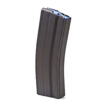 ASC AR-15 6.5 Grendel Stainless Steel Magazine, 25 Rounds, Matte Black Finish with Blue Polymer Follower